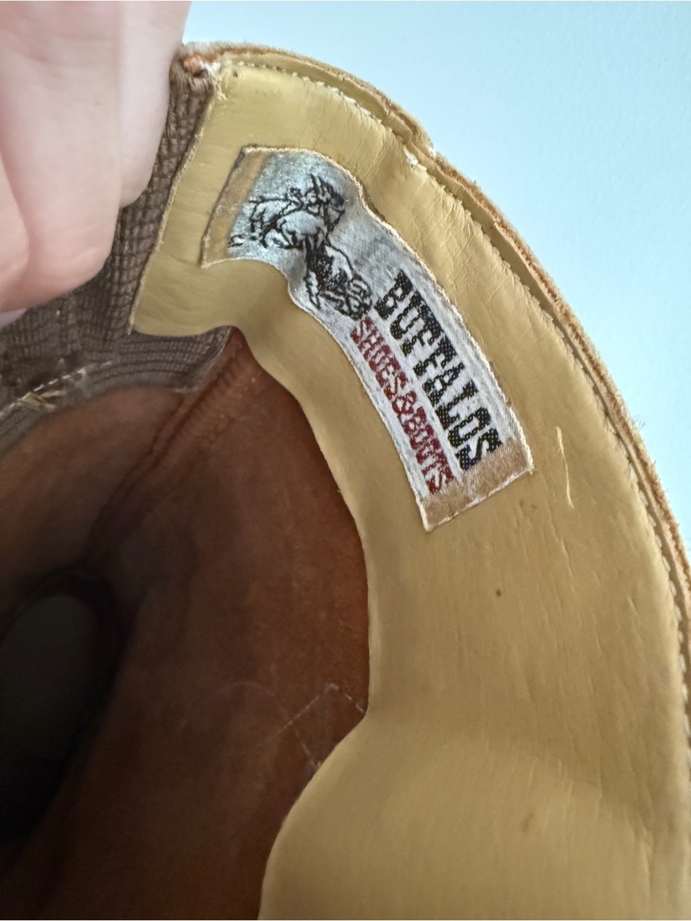 Vintage 70s/80s Buffalos Western Boots Honey Cognac Leather - Picture 5 of 7